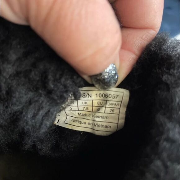 UGG Womens Black Mini Bailey Bow corduroy Boots 9 - Picture 5 of 10